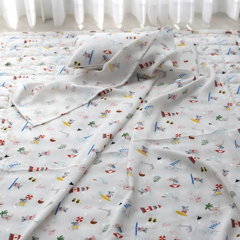 Chăn hè sợi Visco Rayon mỏng mát cho bé DK Home Hàn Quốc