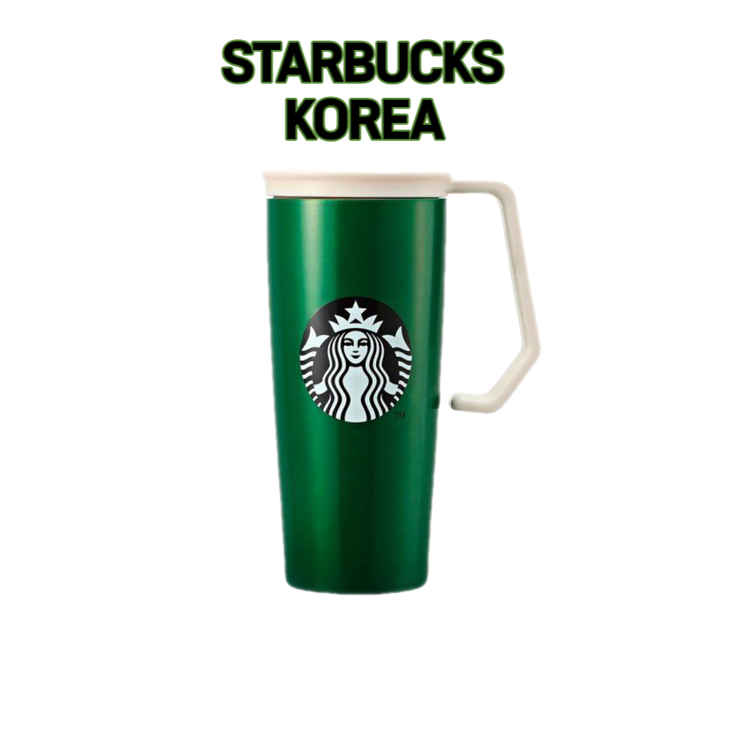 [Starbucks Korea] Bình Giữ Nhiệt Có Nắp Green Chubby Handle Tumbler 473ml