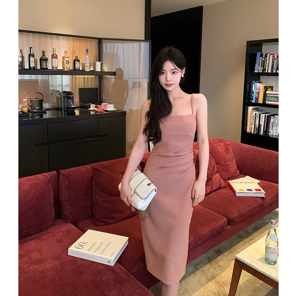 Đầm dài ZHELIHANGFEI không tay gợi cảm thời trang