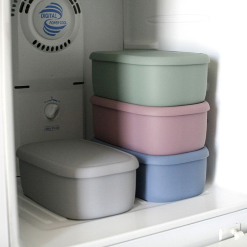 Set hộp đựng cơm, trữ thực phẩm silicone nội địa Hàn Quốc