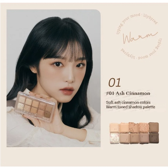 Bảng Phấn Mắt Lilybyred 10 Màu Trang Điểm Chuyên Nghiệp