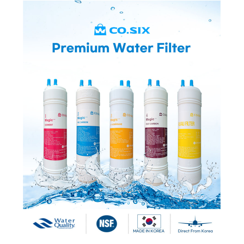 CO.SIX Magic Plus bộ lọc nước cao cấp 10inch / UF, Akaline U Hệ Thống Lọc Vòi Nước Loại / Chúng tôi sản xuất tại Hàn Quốc và gửi trực tiếp đến quý khách