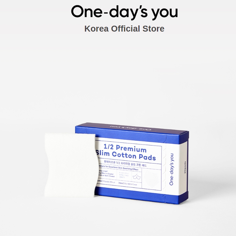 Bông Tẩy Trang Cao Cấp ONE DAY'S YOU Slim Cotton Mềm Hàn Quốc (20 miếng)