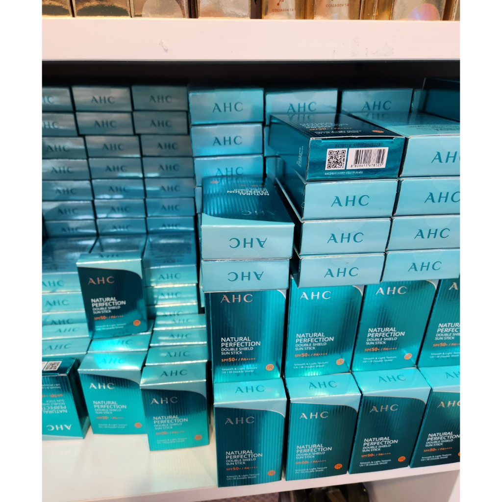 Thanh Lăn Chống Nắng AHC Natural Perfection Double Shield Sun Stick SPF50+ PA++++ 14g-Xanh Nhạt