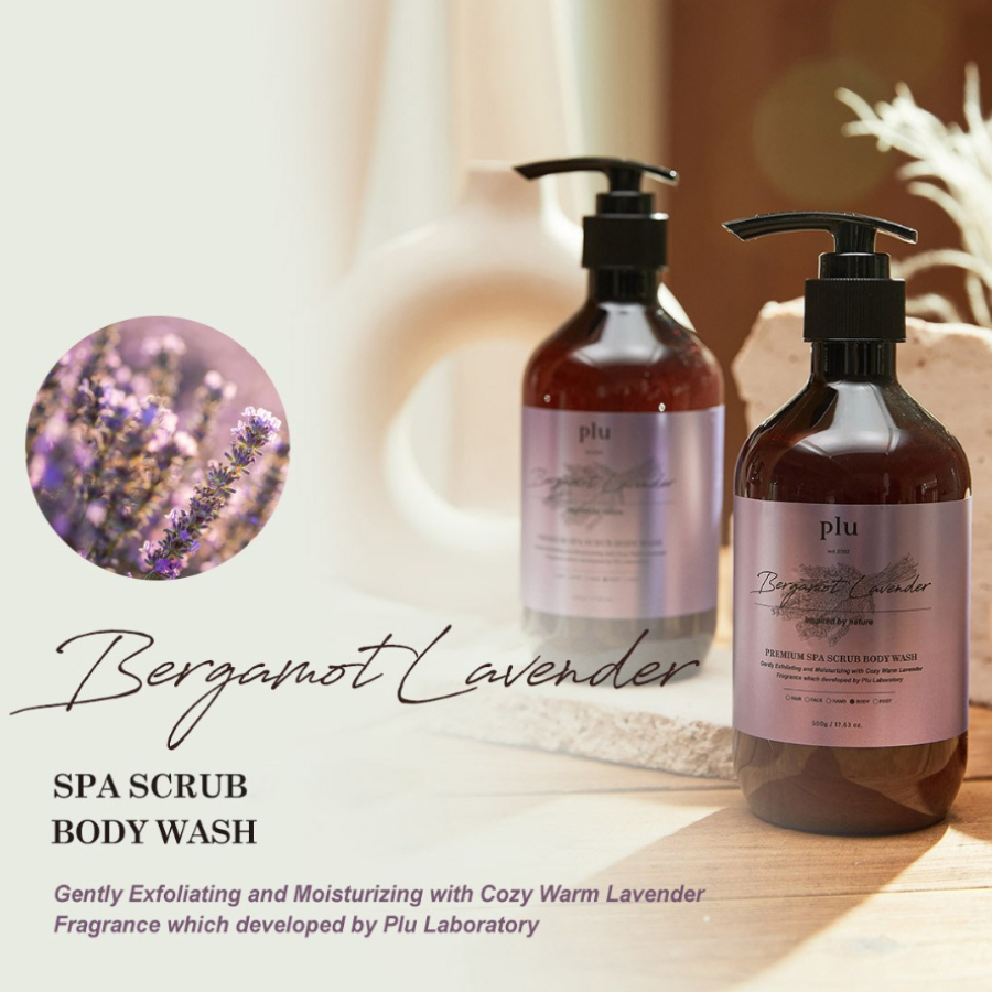 Sữa tắm tẩy da chết hương nước hoa Plu Premium Spa Scrub Body Wash 500ml