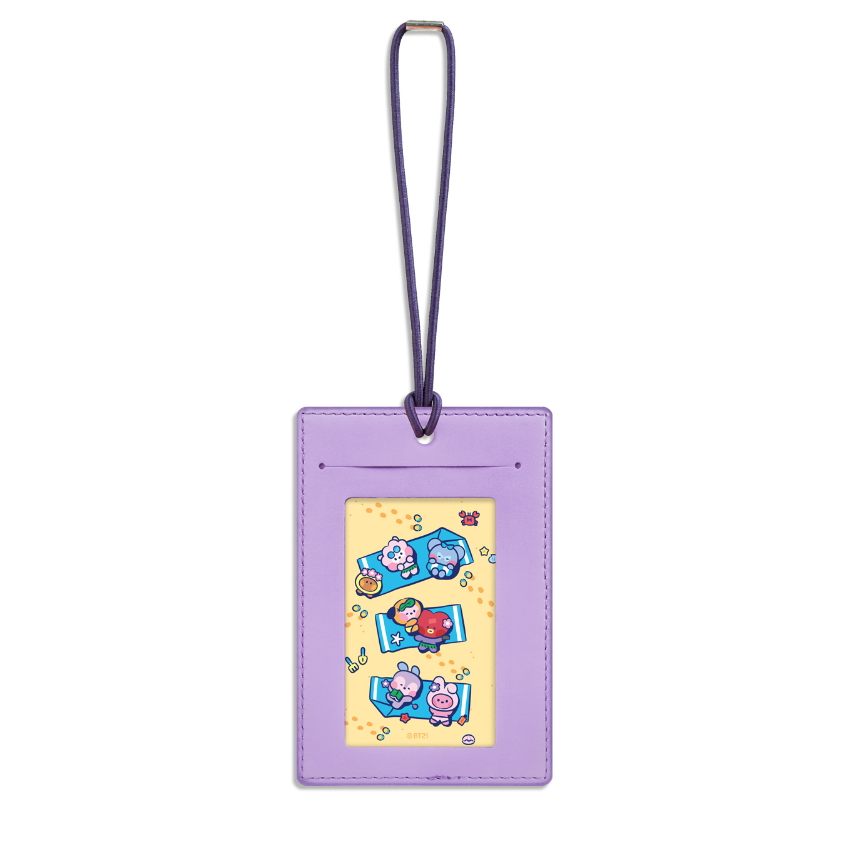 Nhãn Dán Bằng Da Họa Tiết BT21 Minini Dùng Cho Du Lịch