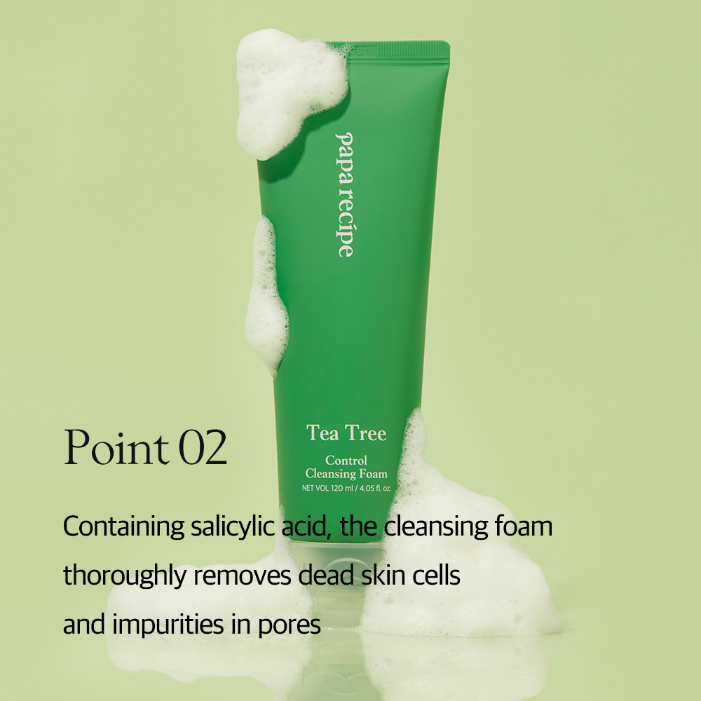 Sữa rửa mặt papa recipe tea tree control cleansing foam