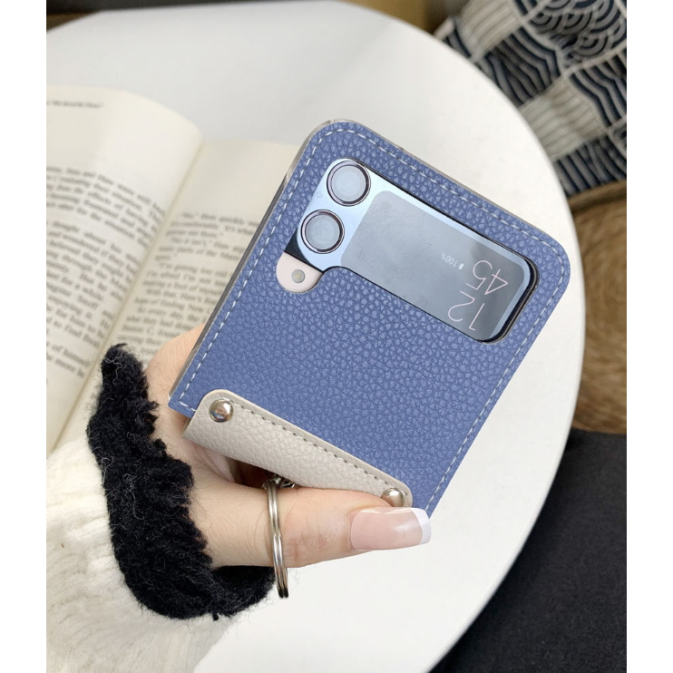 Ốp Điện Thoại 2 Màu Có Vòng Đỡ Cho Samsung GALAXY Z Flip3 / 4
