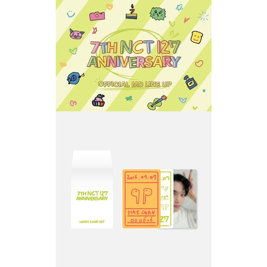 NCT 127 7th Anniversary Lucky Card Set