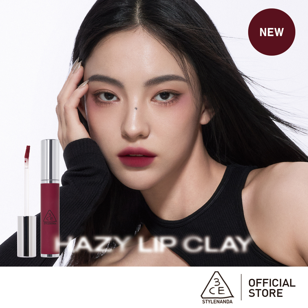 3ce Son siêu lì mịn môi 3CE Hazy Lip Clay 4g l Official Store Lip Make Up Cosmetic