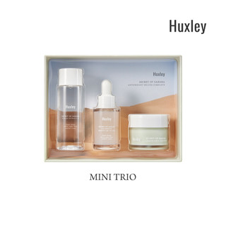 Bộ dưỡng trắng da và chống lão hóa Huxley gồm nước hoa hồng tinh chất essence và kem