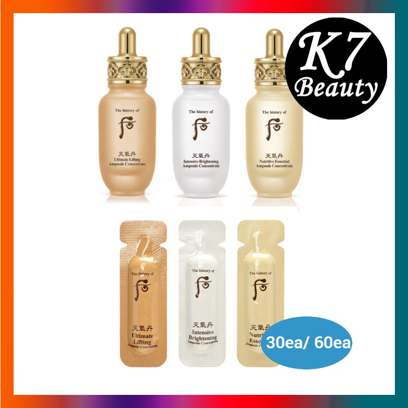 WHOO Ampoule Cheongidan Mẫu Thử - 30 mẫu / 60 mẫu
