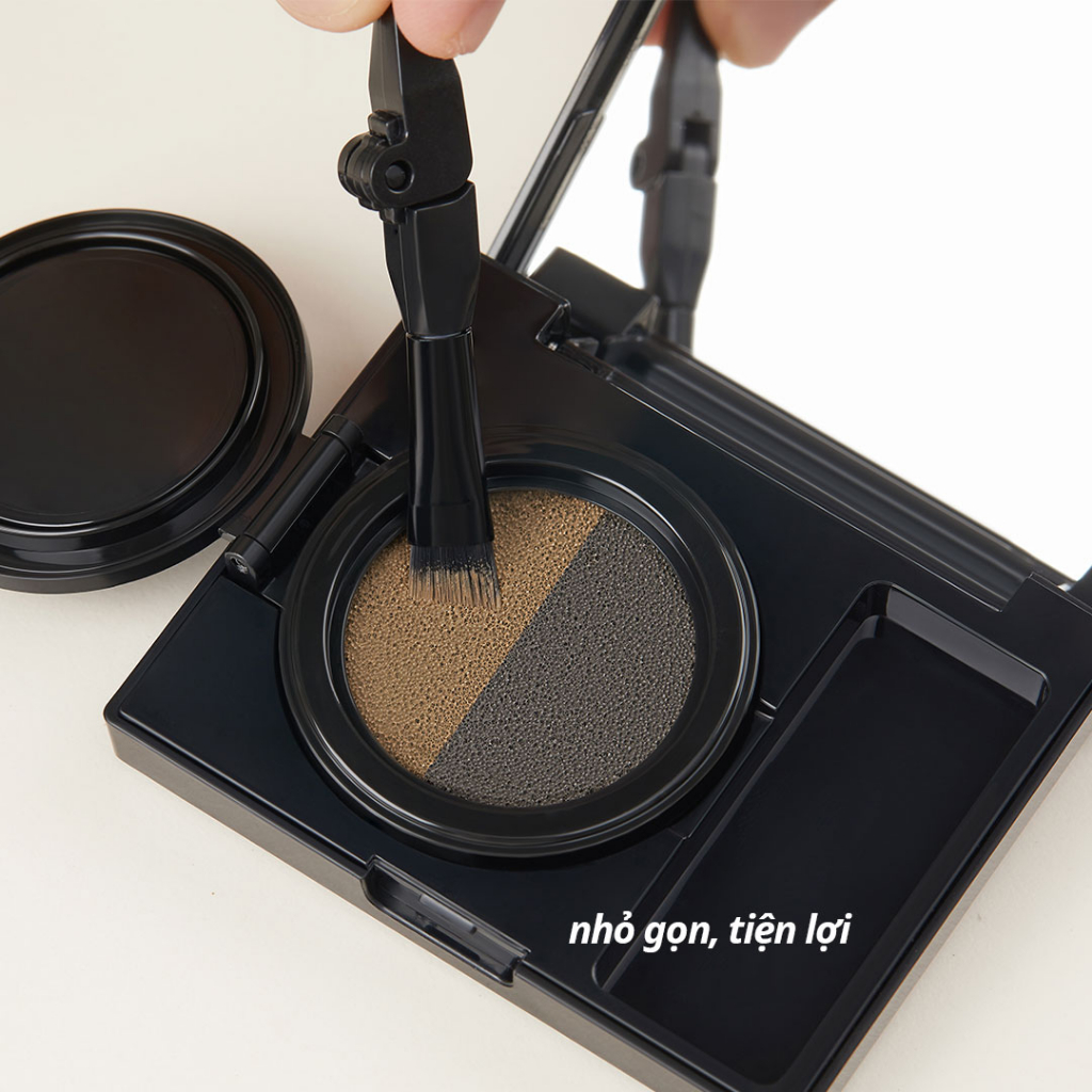 Cushion cho lông mày 2 màu lâu trôi chống nước Reel Tattoo Brow Cushion Two Tone Brown 4g