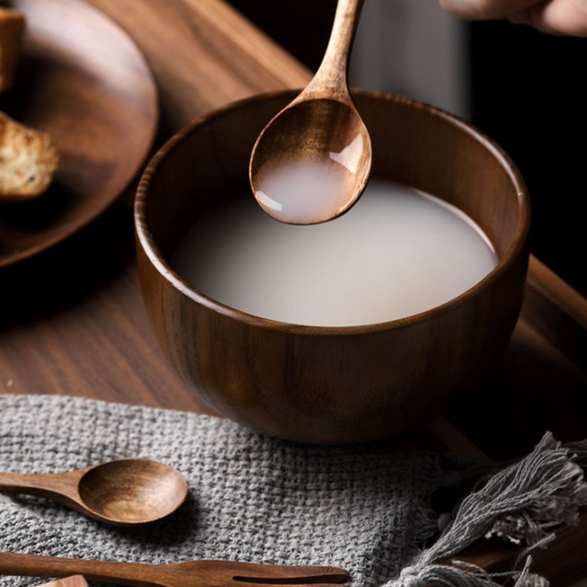 Muỗng Gỗ Khuấy Cà Phê Phong Cách Nhật Bản
