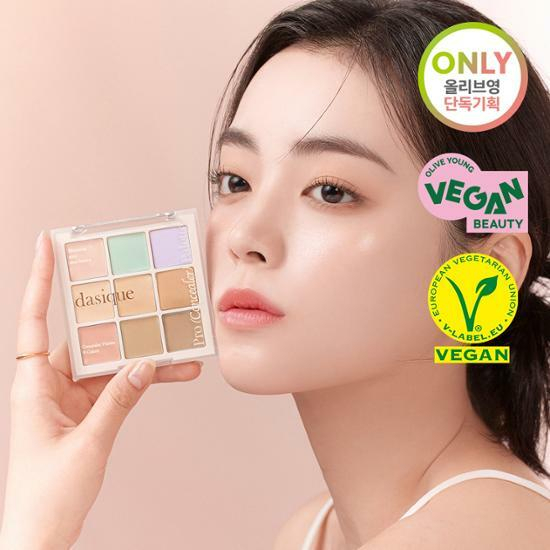 Dasique Pro Concealer Palette 9g + Puff