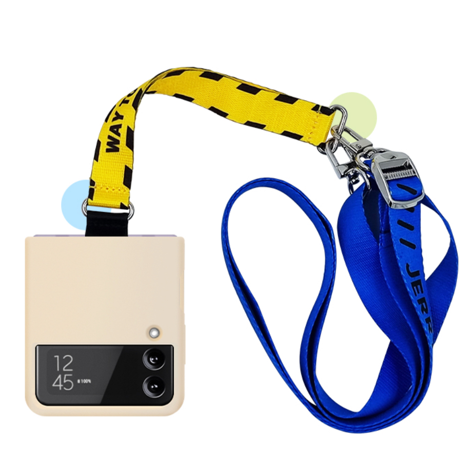 Dây đeo hợp tác samsung tương thích cho z flip 4 vỏ silicon có ring / flip4 kitty jill stuart dads national geography pepsi