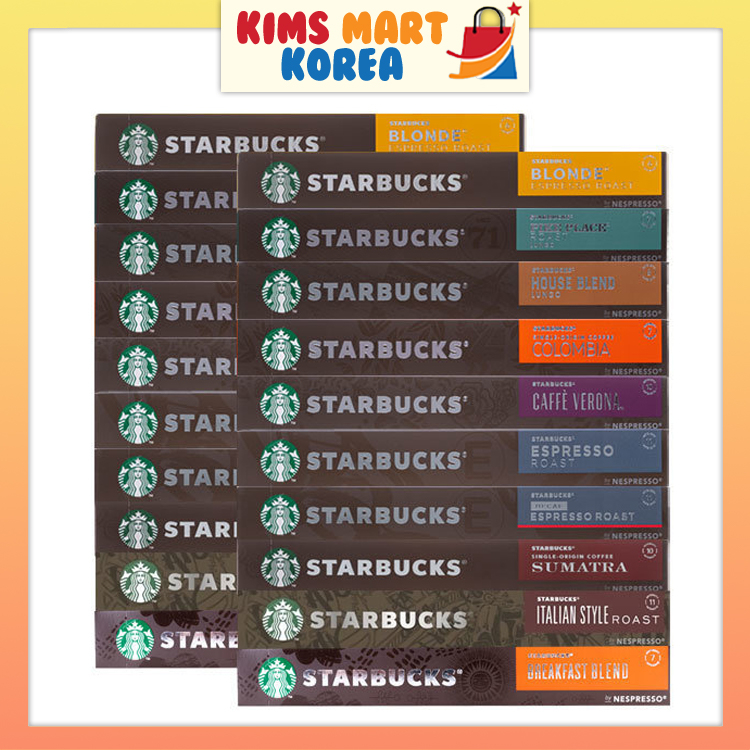 Starbucks Nespresso Coffee Capsules Bộ sưu tập Hàn Quốc Tương thích với Nespresso 10 Viên