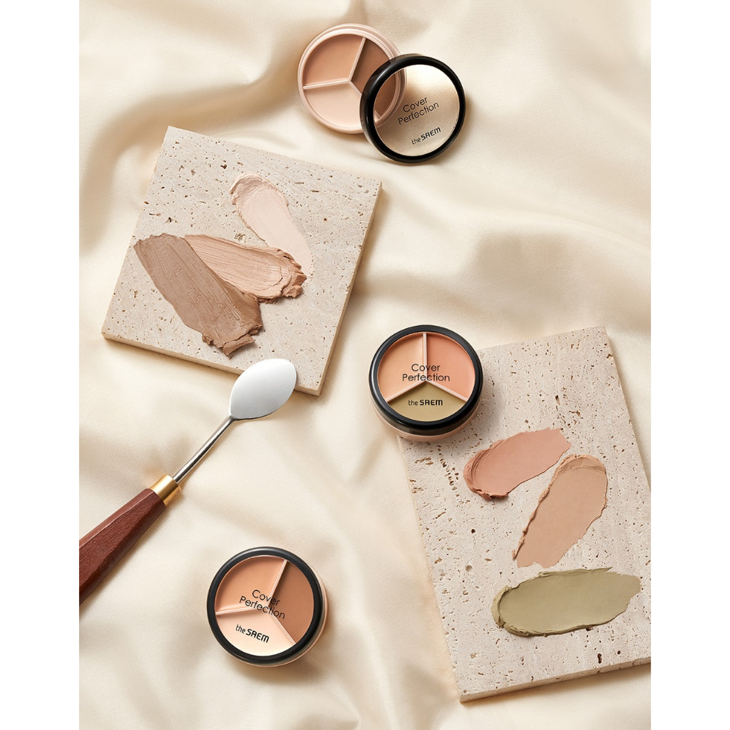 Cover Perfection Triple Pot Concealer 4.5g  Kem Che Khuyết Điểm Trọng Lượng