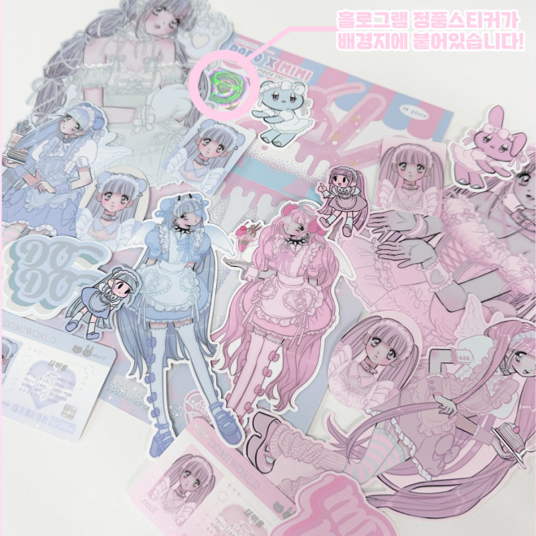 Bộ Hình Dán DOMI WORLD  DODO x MiMi Piece