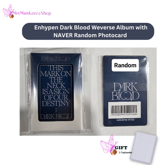 Album Ảnh Enhypen Dark Blood Weverse Kèm Thẻ Hình Ngẫu Nhiên