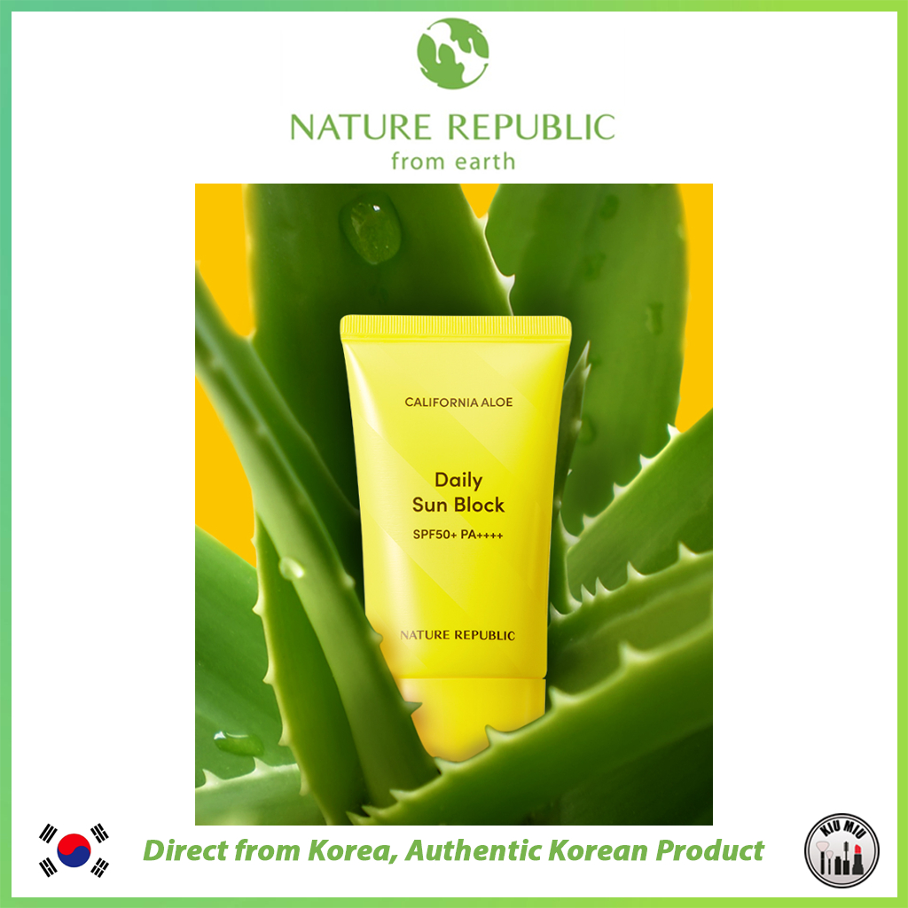 Kem chống nắng hàng ngày NATURE REPUBLIC chiết xuất lô hội California ALOE SPF50+ PA++++ 57ml