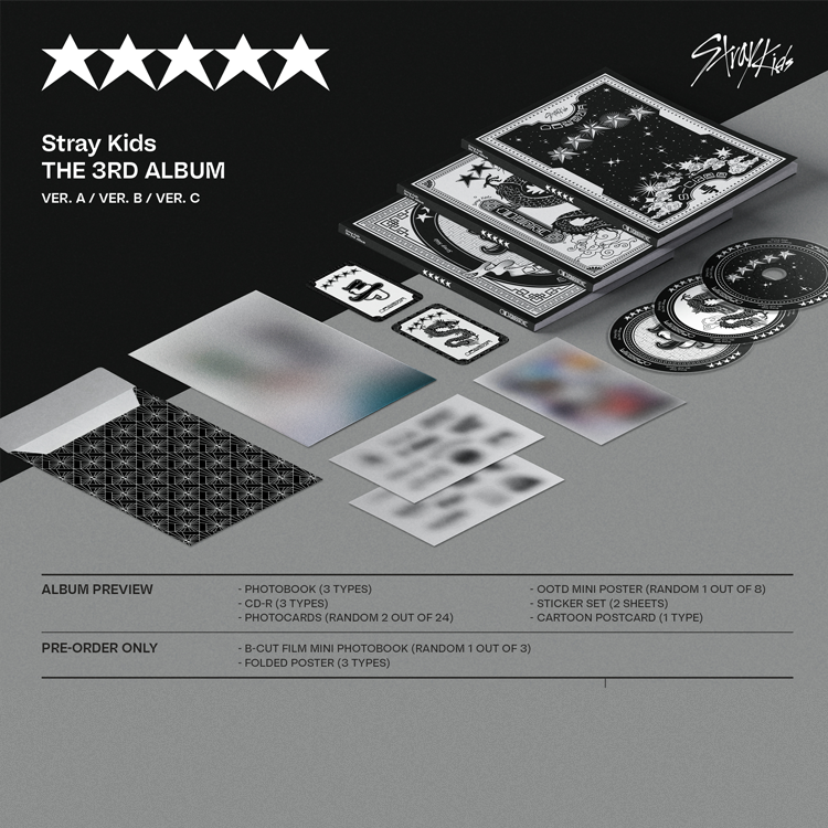 Album Stray Kids  [5-STAR] (kèm quà WITHMUU)