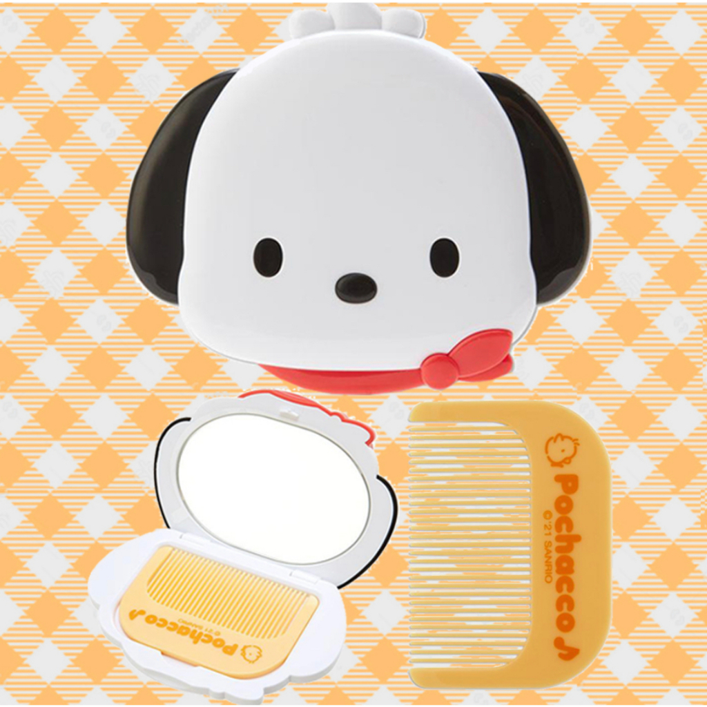 SANRIO Bộ Lược Và Gương 2 Trong 1 Với Gương Cinnamoroll / Melody / Pochacco / Hello Kitty / Kuromi