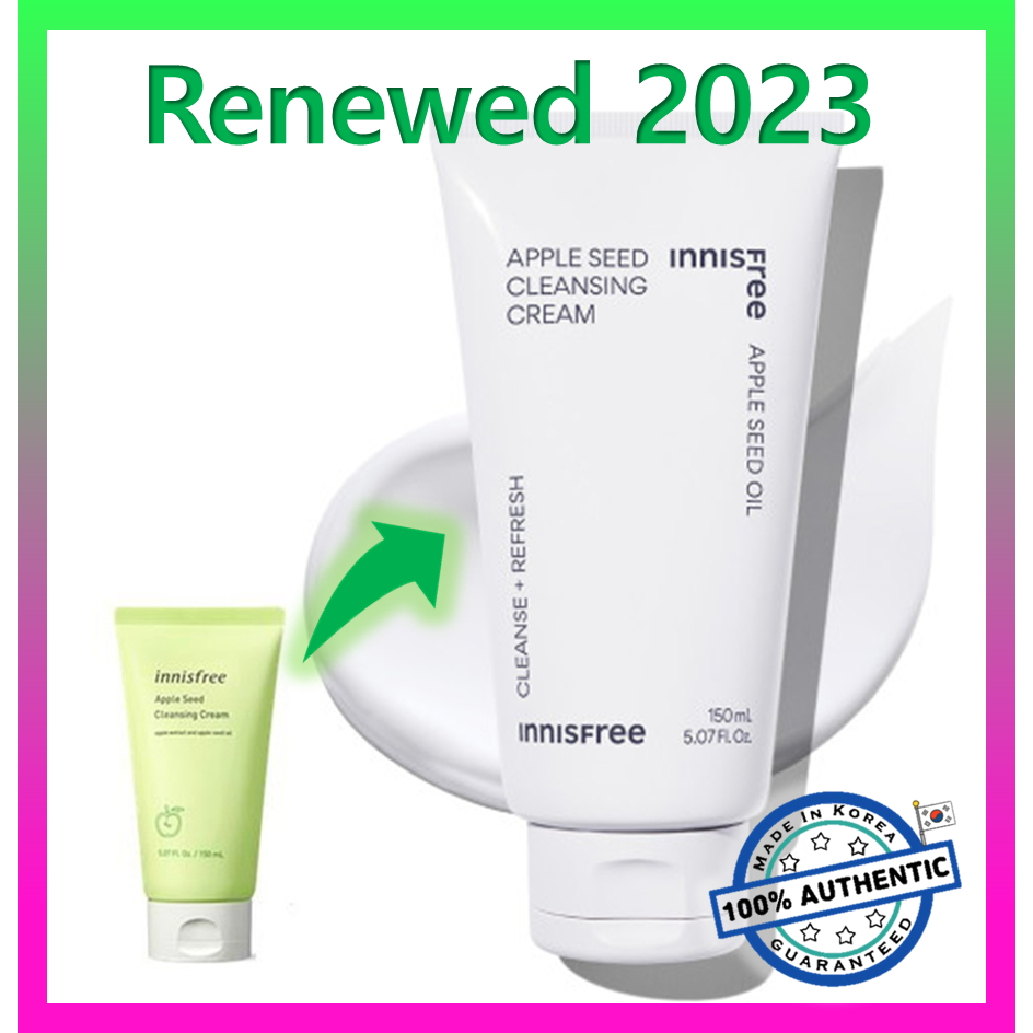 Kem Rửa Mặt Hạt Táo Innisfree / Innisfree Apple Seed Cleansing Cream 150mL (2023 AD)