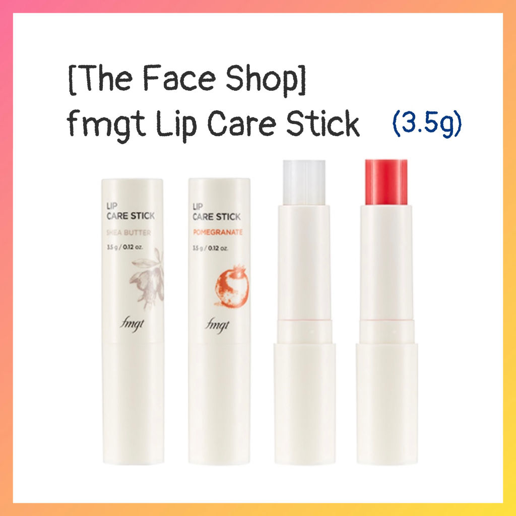 THE FACE SHOP Thỏi Son Dưỡng Môi Chiết Xuất Bơ Hạt Mỡ Trọng Lượng 3.5g / 01 # 02 #LipCare #Moisturizing #Simple #Best