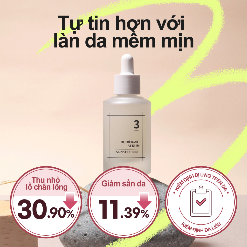 Tinh chất làm mềm da numbuzin No.3 Skin Softening Serum 50ml