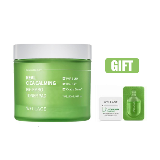 Real Cica Calming Toner Pad 70 Sheets