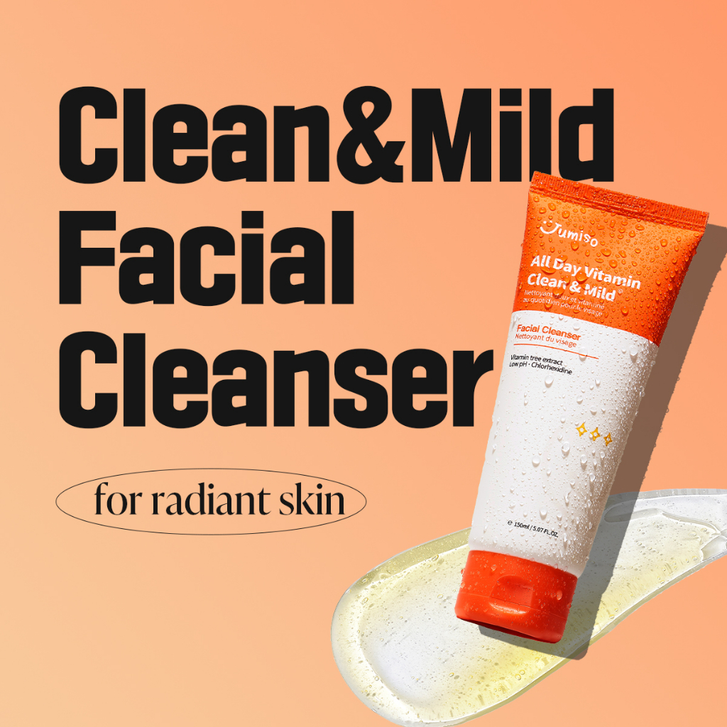 Sữa rửa mặt JUMISO All Day Vitamin Clean & Mild làm sạch lỗ chân lông 150ml
