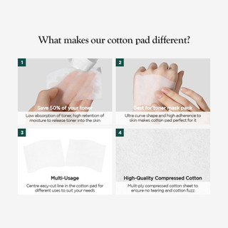 [P.CALM] Hộp Bông tẩy trang P.CALM cotton pad 2 trong 1 (80 miếng)