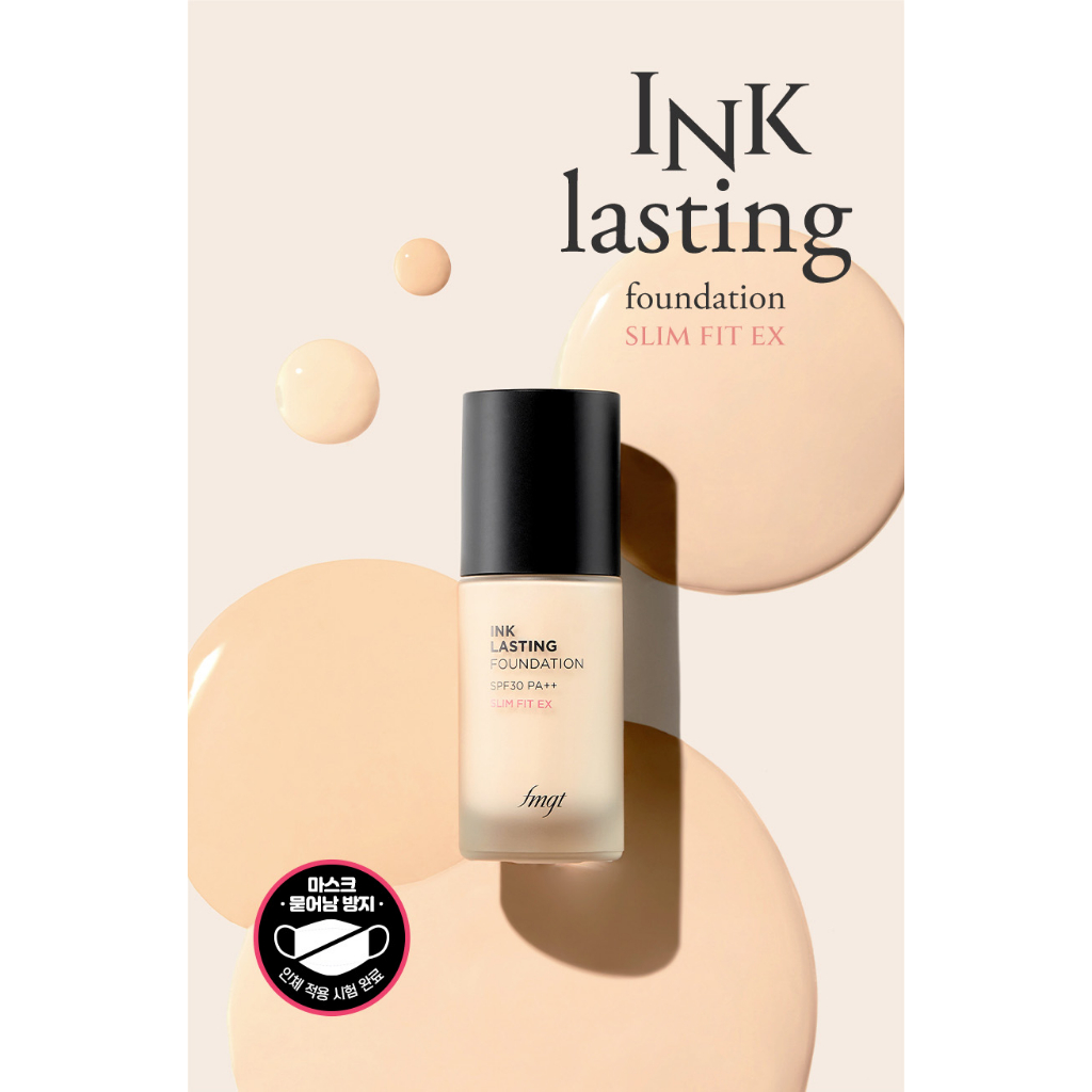 THE FACE SHOP Ink Lasting Foundation Slim Fit EX SPF30 PA++ 30ml