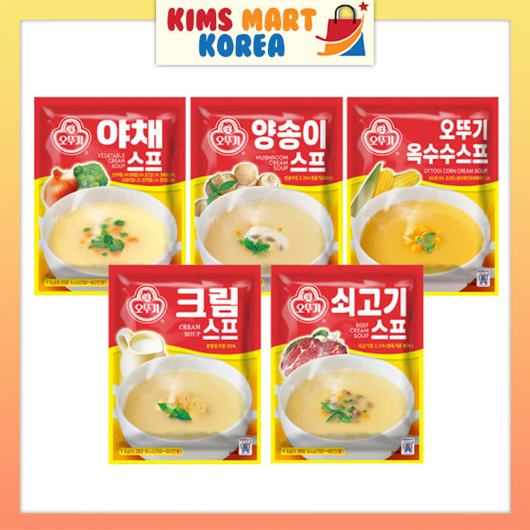 Bột Súp Kem Hàn Quốc Ottogi Original, Sogogi, Rau, Nấm, Ngô 80g
