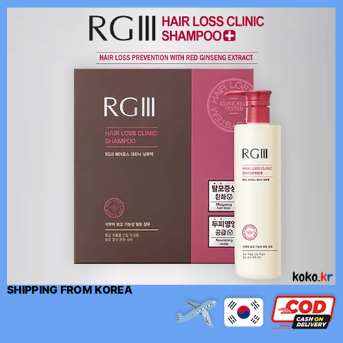 Dầu Gội Đầu Chiết Xuất Nhân Sâm Đỏ Tự Nhiên RG3 520ml / 1000ml