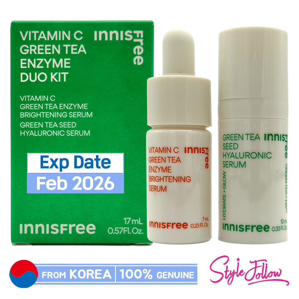 ❤️Năm 2023 Mới May 2023❤️Bộ Đôi Tinh Chất Trà Xanh Vitamin C INNISFREE