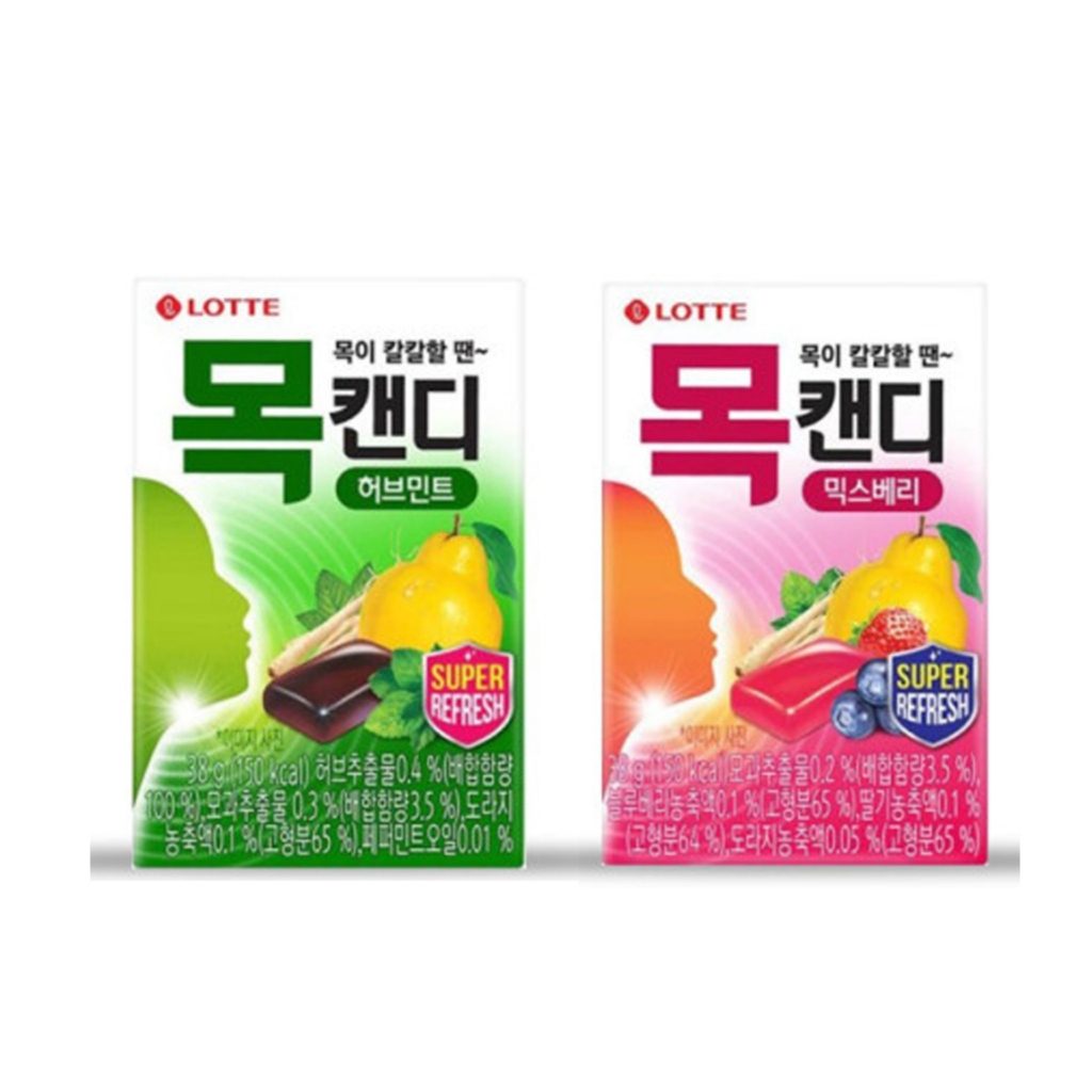 Hàn Quốc Lotte Mok Candy 38g (2 hương vị)