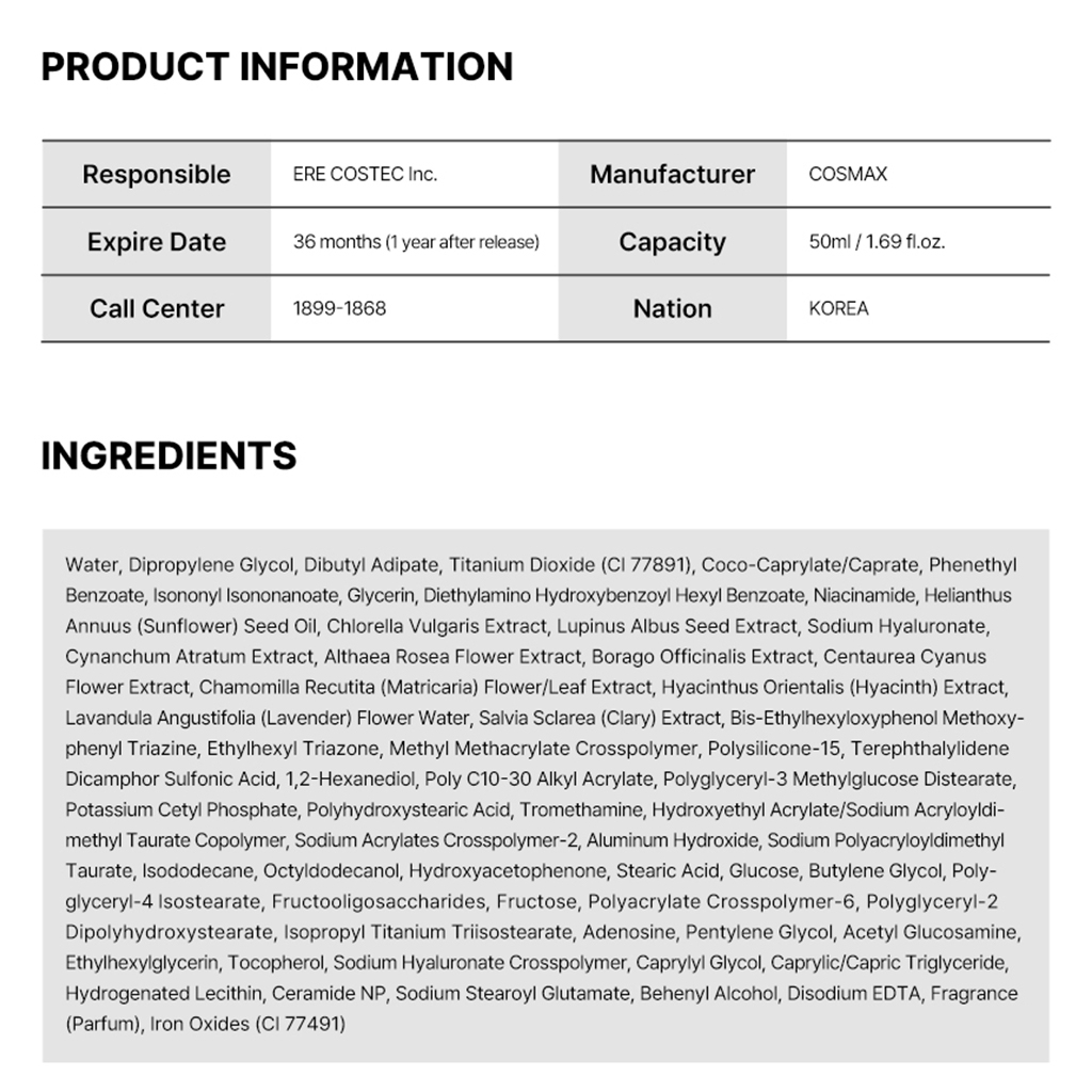Kem Chống Nắng Làm Sáng Tông Màu Da CELLTIARA 50ML