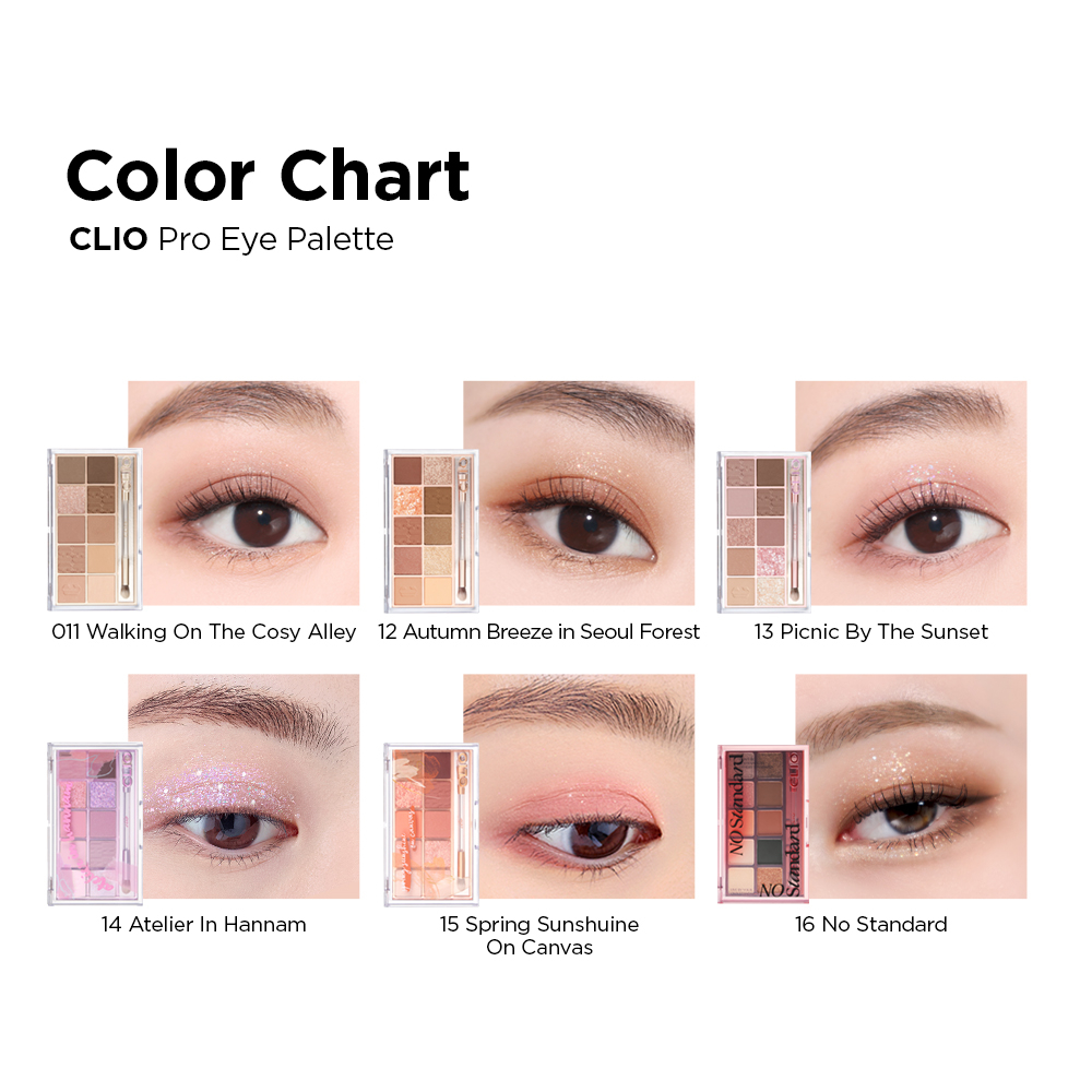 Bảng Phấn Mắt Clio Màu Sắc Độc Đáo Thiết Kế Chất Lượng Cao 6g