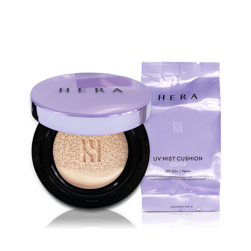 Phấn Nước Hera UV Mist Cushion Cover #C21 Vanilla Cover  SPF50+ PA+++ 15g + Refill 15g + Một Món Quà Nhỏ