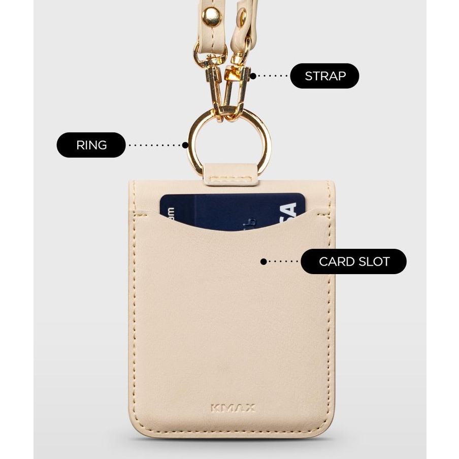 K-max / bao da có khe cắm thẻ có dây đeo cho galaxy z flip 5 4 - bao da flip5 giá đỡ chìa khóa dài bằng ngón tay saffiano màu đen