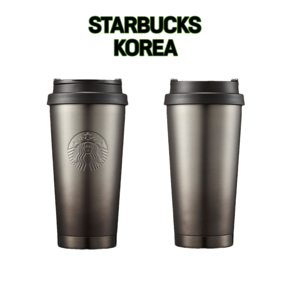 [Starbucks Korea] Ly Giữ Nhiệt Elma Black Stainless Steel Tumbler 473ml