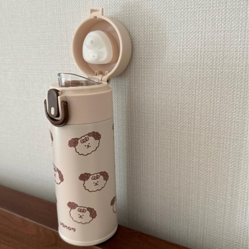 Bình uống nước giữ nhiệt UBMOM One-Touch Bubblemong Stainless Tumbler 220ml