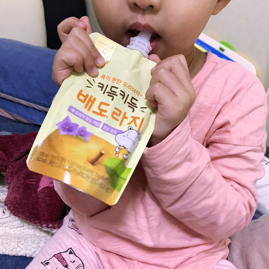 Nước ép lê, rễ cát cánh, hồng sâm cho bé Hamsoa 100ml x 10 gói