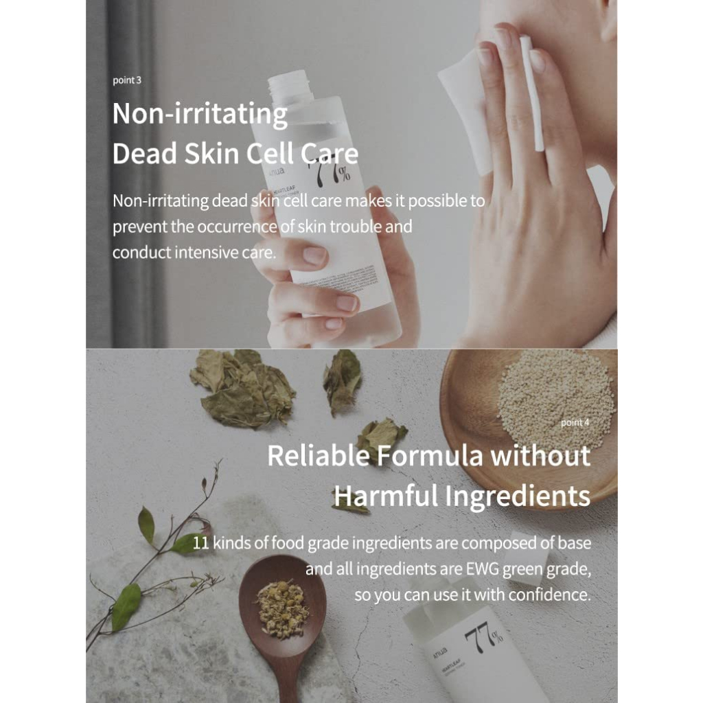 ANUA Nước Hoa Hồng anua heartleaf 77% Làm Dịu Da 250ml / 500ml