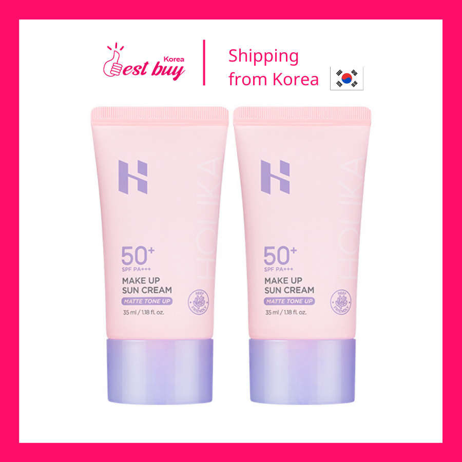 Set kem chống nắng trang điểm Holika Holika Makeup Sun Cream SPF50 PA+++ 35ml x 2p