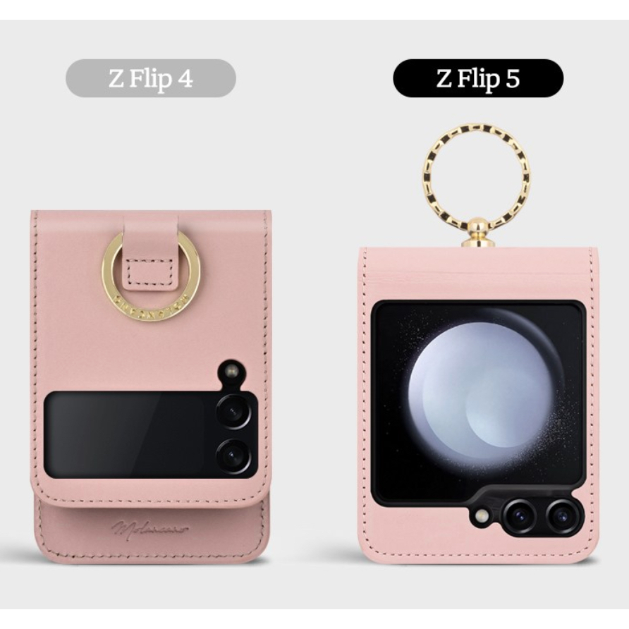 Samsung galaxy z flip 3 4 5 bao da bê có dây đeo - 2 loại / màu đỏ oải hương màu xanh lá cây đen rượu vang hồng giá đỡ bỏ túi có thể đính kèm da bò có dây đeo chéo dài có thể tháo rời