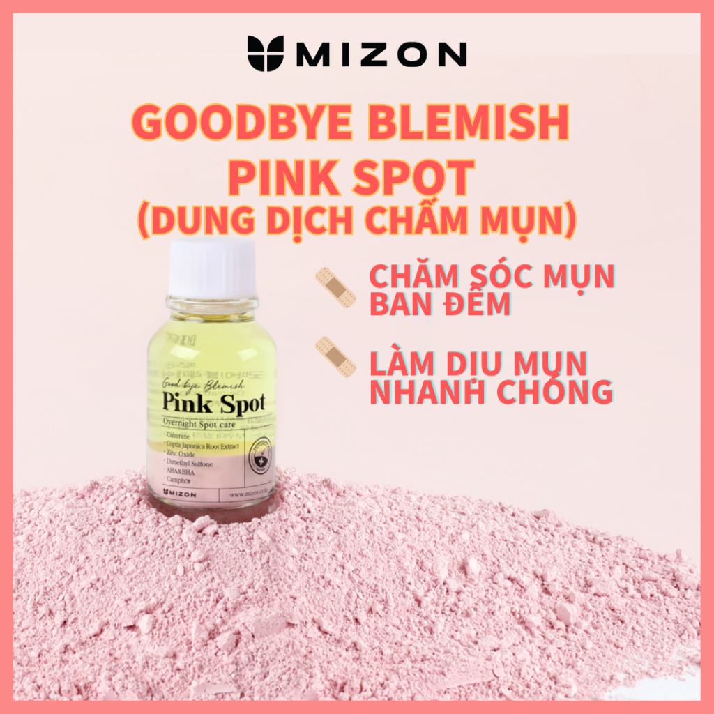 MIZON Good Bye Blemish Pink Spot 19ml (dung dịch chấm mụn)