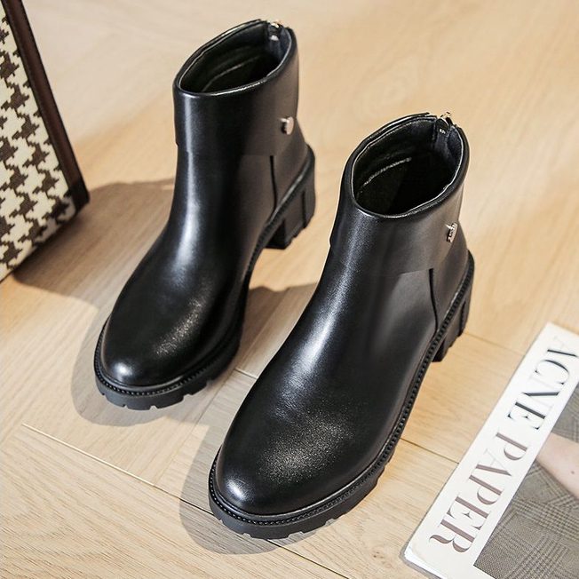 Giày Boot Cao Gót Phong Cách Hàn Quốc Trẻ Trung Cá Tính Dành Cho Nữ